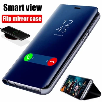 Smart Veidrodis Atveju, Huawei P20 30 P40 Mate 10 20 30 Pro Lite Garbę 20 Pro 7C 8A 8X 8 9 10 Lite 9i Nova 5T P Išmaniųjų Telefonų Padengti
