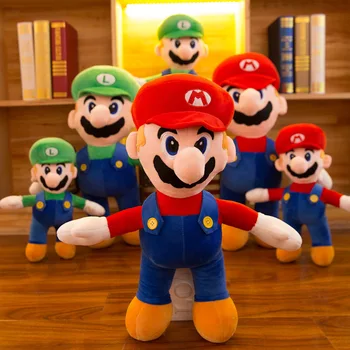 Super Mario Bros Pliušiniai Žaislai Mario Lugi Įdaryti Lėlės, Žaislai vaikams Kalėdos gimtadienio dovana, Dovanos