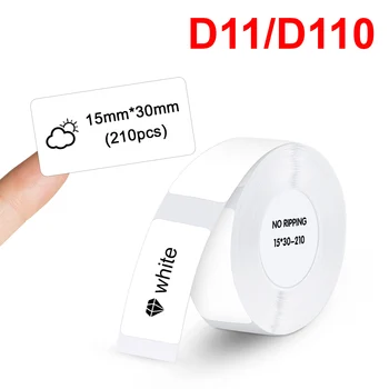 Niimbot D11 D110 Etikečių Popierius, Lipnus D11 Etiketė, Lipdukas, skirtas Niimbot D11 D110 Etikečių Spausdintuvas Vandeniui Skaidrus D11 Etiketės