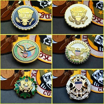 .JAV Prezidento Paslaugų Gynybos Departamento Identifikavimo Medalis Darbuotojų Ženklelis Centrinio valdymo Metalo Ženklelis INSIGNIA