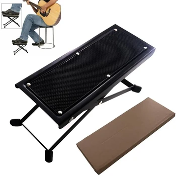 NAUJAS Gitaros pedalas, pedalas, stovas su reguliuojamo aukščio non-slip pad, gitaros kaklo stovu, kojų priedai