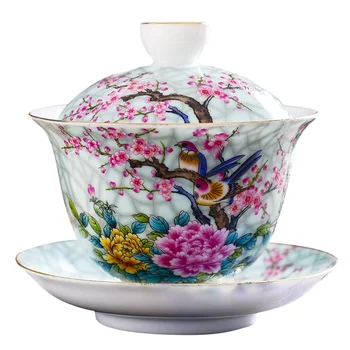Gėlių Dekoras Sulčių Stiklinės Verslo Dovanų Dekoratyvines Teacup Dubenį Matti Porceliano Keramikos Kūrybinis Teaware