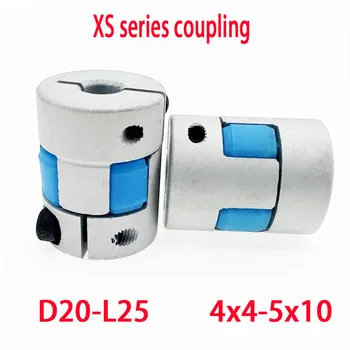 1PCS D20 L25 lankstus likvidavimo slyvų žiedų apkabos, variklio elastinga mova aliuminio lydinio skylę 5/6/6.35/8mm CNC veleno 3D spausdintuvas ac