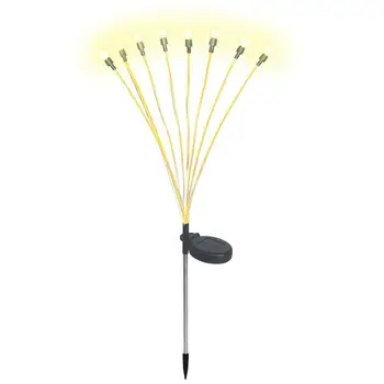 Saulės Lauko Šviesos diodų (LED) Firefly Lempos Sodo Puošmena Vandeniui Sodas, Veja Fejerverkų Šviesos, Grindų Naujųjų Metų Kalėdų