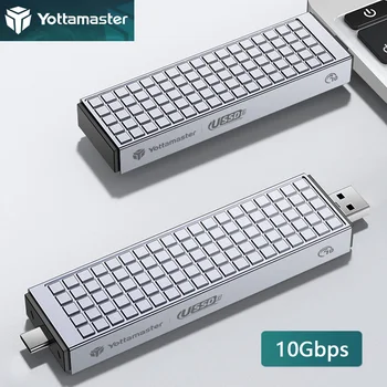 Yottamaster M. 2 SATA NVMe Atveju Dual Protokolo SSD Talpyklos USB 3.0 HD talpinimo C Tipo Kietojo Disko Korpusas PC Nešiojamas kompiuteris