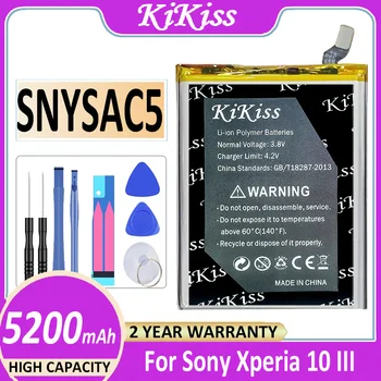 Originalus KiKiss Galinga Baterija SNYSAC5 5200mah Sony Xperia 10 III 10III X10III TAIGI-52B SOG04 XQ-BT52 A102SO Bateria