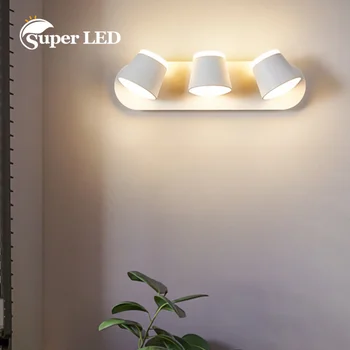 Patalpų Namuose, LED Siena prie Sienos tvirtinamas Šviesos Sukimosi Lubų LED Sienos Lempos Praėjimo Koridorius, svetainė, Miegamasis Skaitymo Lemputės