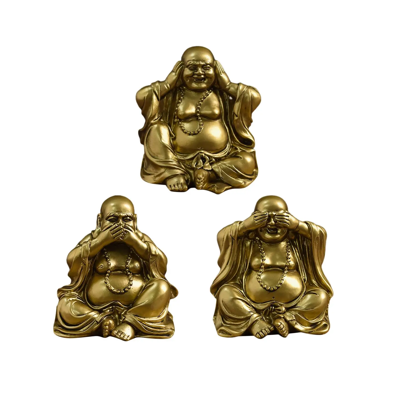 Maitrėjos Budos Statula Didelio Pilvo Buda Ornamentas, Kolekcines, Estetinės Aukso
