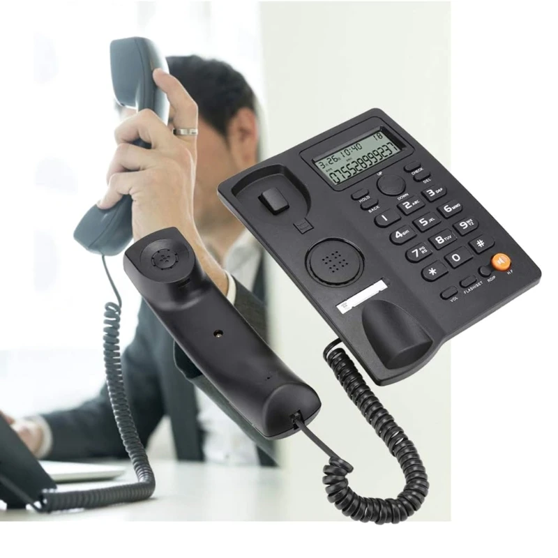 Fiksuotojo ryšio Telefono KX-T2025 Skambinančiojo Ekranu Corded pagalba Telefonu Home Office