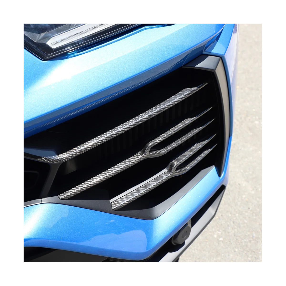 Už Lamborghini URUS 2018-2021 Anglies Pluošto Automobilio Bamperio Grotelių Apdaila Priekiniai Rūko žibintų Apdaila Lipdukas Priedai