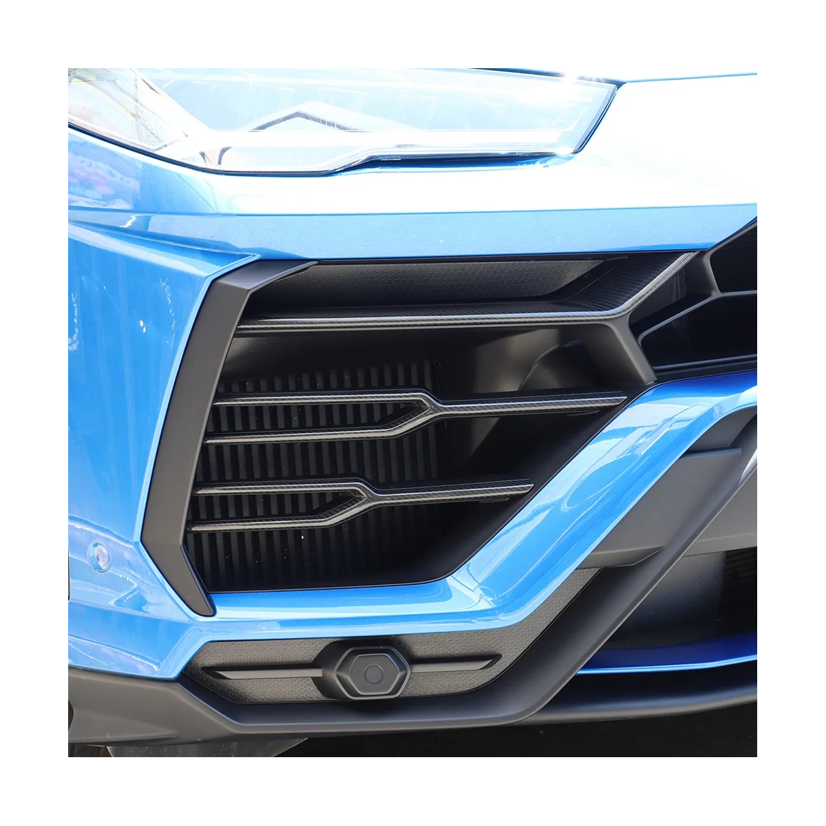 Už Lamborghini URUS 2018-2021 Anglies Pluošto Automobilio Bamperio Grotelių Apdaila Priekiniai Rūko žibintų Apdaila Lipdukas Priedai