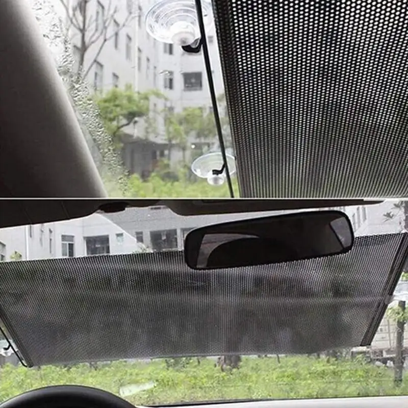 Prekinis, galinis stiklo Saulės Pavėsyje, Automobilių ritininės Žaliuzės Ištraukiama skėtį nuo saulės Universalus Nuleidžiamųjų Langinių Apsaugoti Vaikų Keleivių UV Spindulių Šiluma