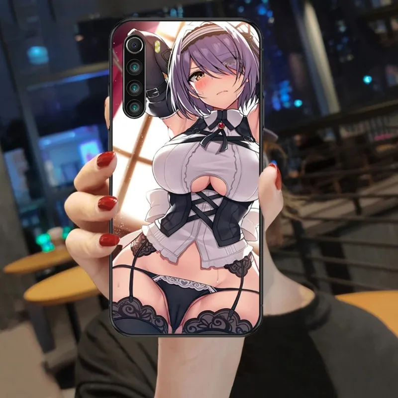 Hentai Anime Busty Merginos Telefoną Atveju Xiaomi Mi 13 12 12S 12T 11T 10T Pro Lite Ultra Poco F3 F4 X4 GT Soft Black Telefono Dangtelį