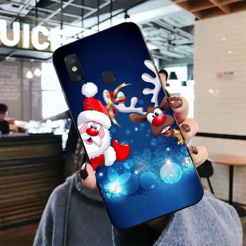 Naujųjų Metų Kalėdų Telefoną Atveju Xiaomi Mi 5X 8 9 10 11 12 lite pro 10T PocoX3pro PocoM3 10 Pastaba pro lite