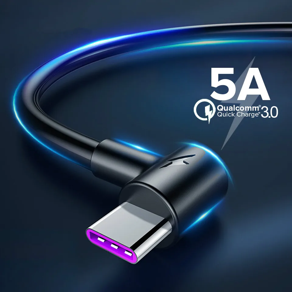 5A Greitas USB C Tipo Laidas, Dėl Huawei P20 Lite Greita Įkrovimo Greitas Įkroviklis USB C Kabelio Xiaomi 