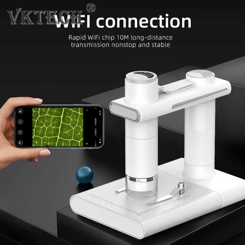 Lengvas Elektronų Mikroskopu Pasukimo Fokusavimo Kišenėje Makro Kamera WiFi Ryšiu Suderinamo KOMPIUTERIO Suderinamu su Android/iOS/VNT