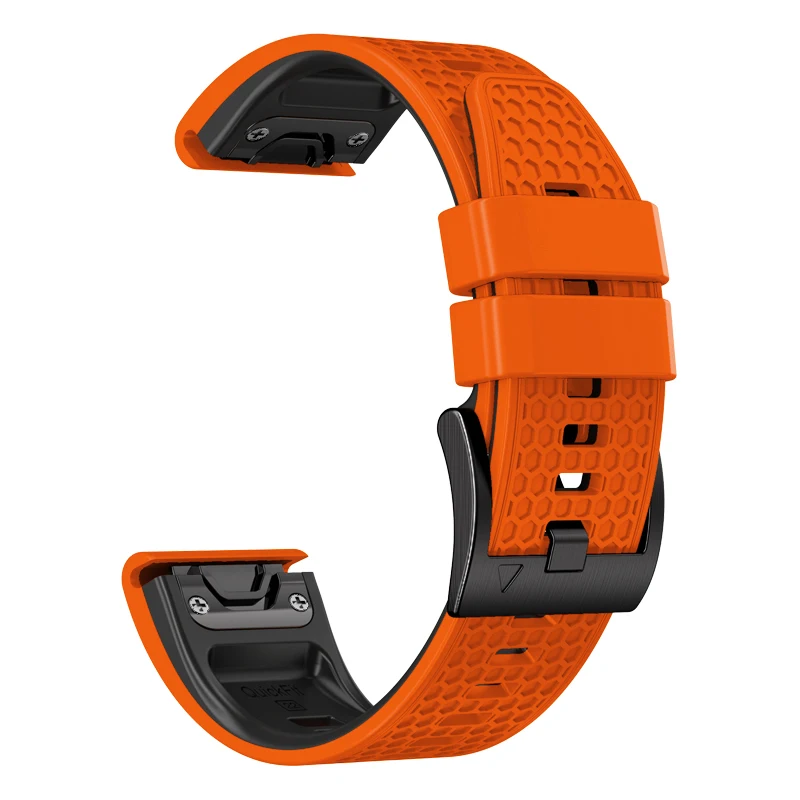 Quickfit 26 22mm Watchband Dirželis Garmin Fenix7 7X Pro 6X 5X Plius Epix 2 Silikono Easyfit Apyrankė Fenix6 7 5 955 Smartwatch