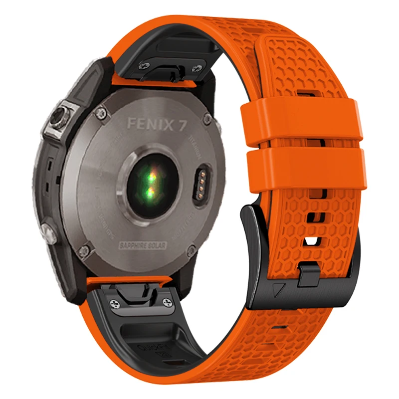 Quickfit 26 22mm Watchband Dirželis Garmin Fenix7 7X Pro 6X 5X Plius Epix 2 Silikono Easyfit Apyrankė Fenix6 7 5 955 Smartwatch