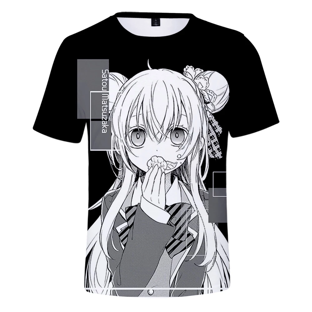 Nauji Karšto Vaikai Laimingi Cukraus Gyvenimo Anime T-marškinėliai Moterims Vyrai 3D T-shirt Crewneck Tshirts Vasaros Atsitiktinis Mados Viršūnes Tees