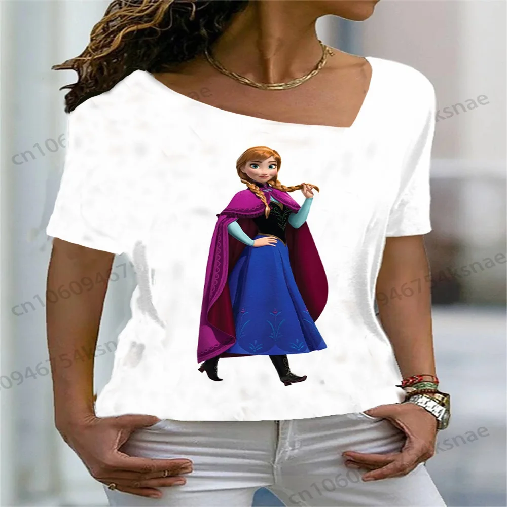 Disney marškinėliai L-kaklo Vasaros marškinėliai Moterims marškinėliai Moteris Nemokamas Pristatymas Pasiūlymas 2023 Moterų Sexy Viršūnes Tees Drabužiai