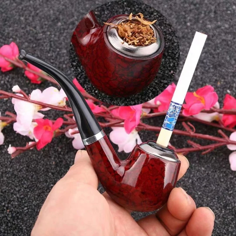 Raudona premium Rūkymas Vamzdis dvejopo naudojimo komplektas Tabakas, kaljanas Nuimamas Valyti Perdirbamų Cigarečių Savininko Dalykėlių Vyrams