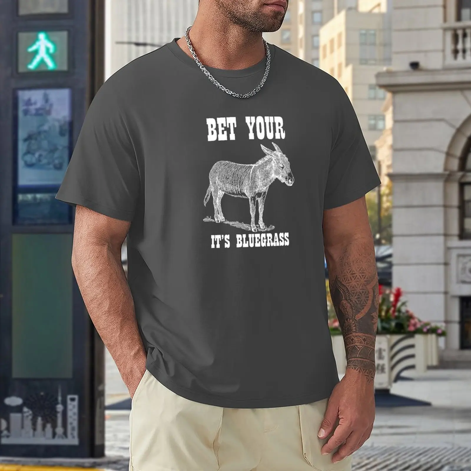 Statyti Savo Subinę Tai Bluegrass - Muzika Marškinėliai T-Shirt viršūnes vyriški t shirts