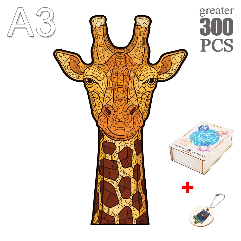 Dėlionės Medinės Dėlionės Įdomus Žirafa Nereguliarus Medinė Dėlionė Su Mediniu Lauke Gimtadienio Dovana Žaislai Vaikams Ir Suaugusiems, Pasidaryk Pats