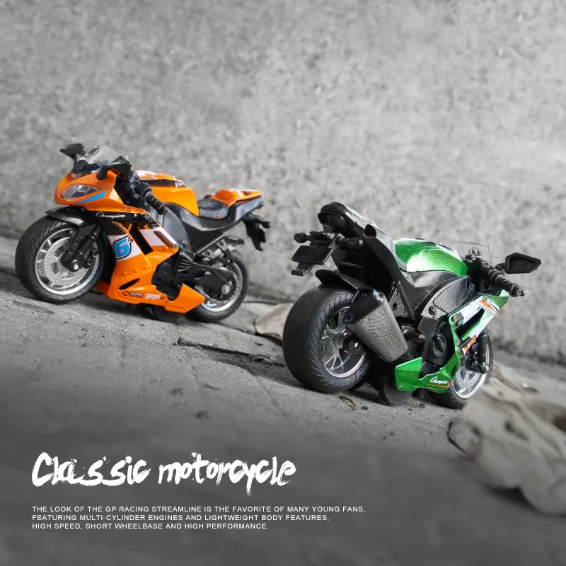 Žaislas Automobilis Lydinio Reakcijos Motociklų Lenktynių Modelio Vaikų Pedalo Metalo Motociklas Mini Audio-visual Automobilių Berniukas Dovana
