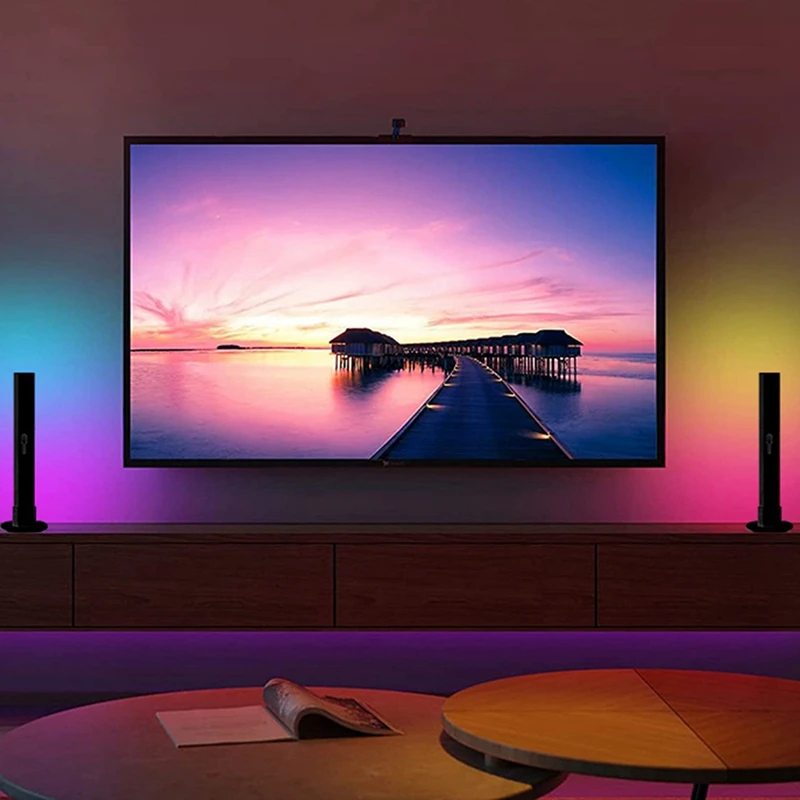 RGB Smart LED Šviesos Juosta Atmosfera, Šviesos, Muzikos Sinchronizavimo TV Wall kompiuterinį Žaidimą, Miegamojo Naktį Šviesos, JAV Plug