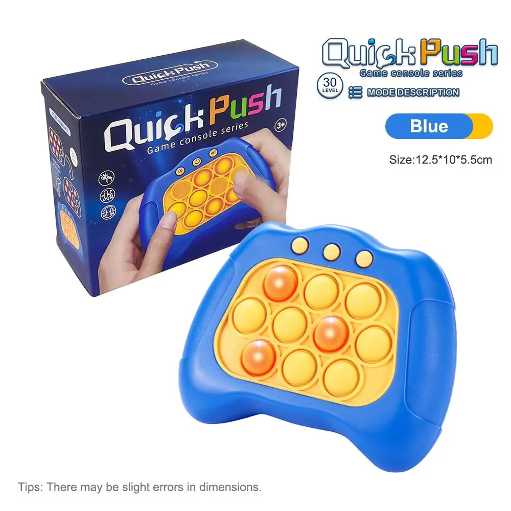 Pop Stumti Burbulas Žaidimas Šviesos Fidget Žaislas su Garsu Iki Pro Anti-stresas Elektroninių Greitai Stumti Žaidimas Vaikui Suaugusiųjų Stresą Dovana