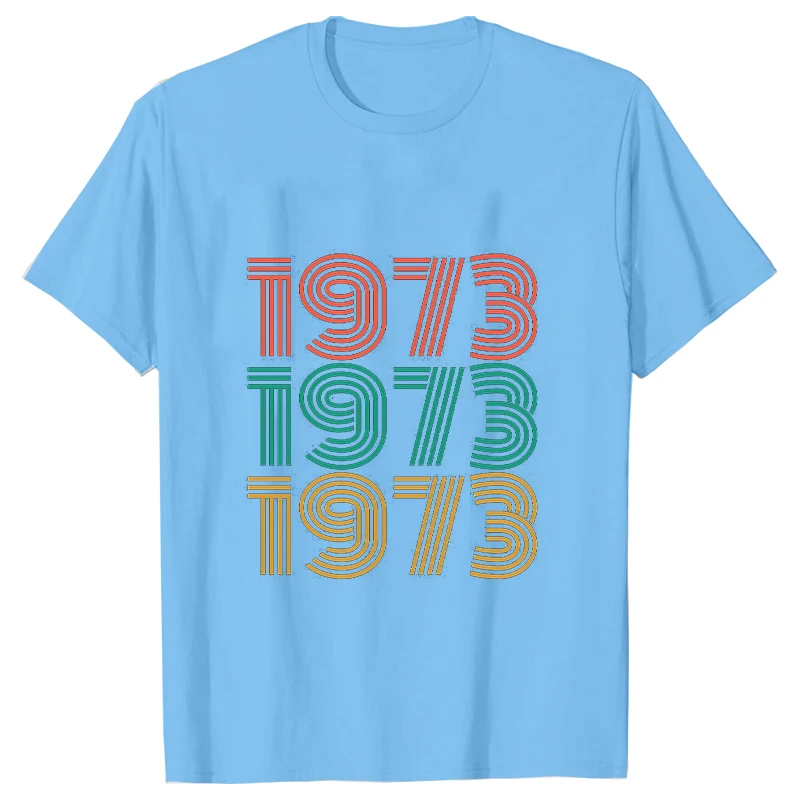 Pagaminta 1973 m. - 50 Metų, 50-mečio T Shirts Grafinis T-shirt Harajuku Streetwear Trumpas Rankovės Vasaros marškinėliai Tee Moterims Drabužių