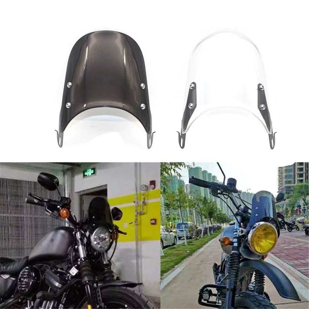 Motociklo priekinio, galinio Stiklo Reguliuojamas Priekinio stiklo pertvara nuo Vėjo (5-7 Colių Žibintai Universalūs Priedai