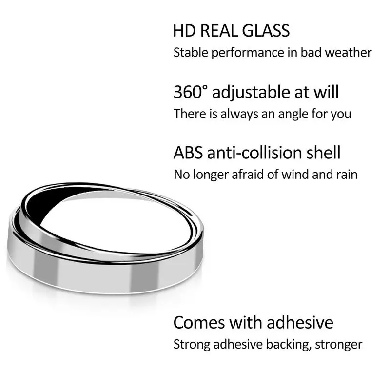 Raundas aklojoje Veidrodžių HD Stiklo Blindspot Veidrodėliai Galinio vaizdo Veidrodėliai Šildomi Priedai Už Didesnį Vaizdą Ir Eismo Saugos