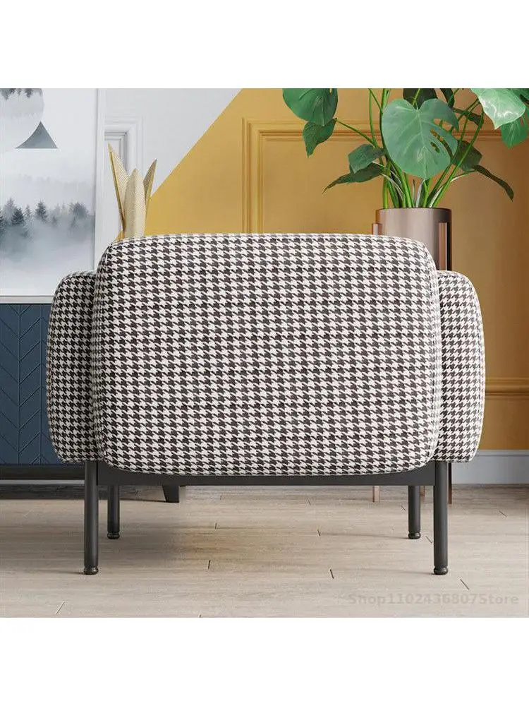 Dizaineris Vienos Sofos, Kėdės Kambarį Miegamasis Tingus Sofa Houndstooth Audinio Laisvalaikio Vienos Sofos, Kėdės, sofos, fotelis, sofa, kėdė