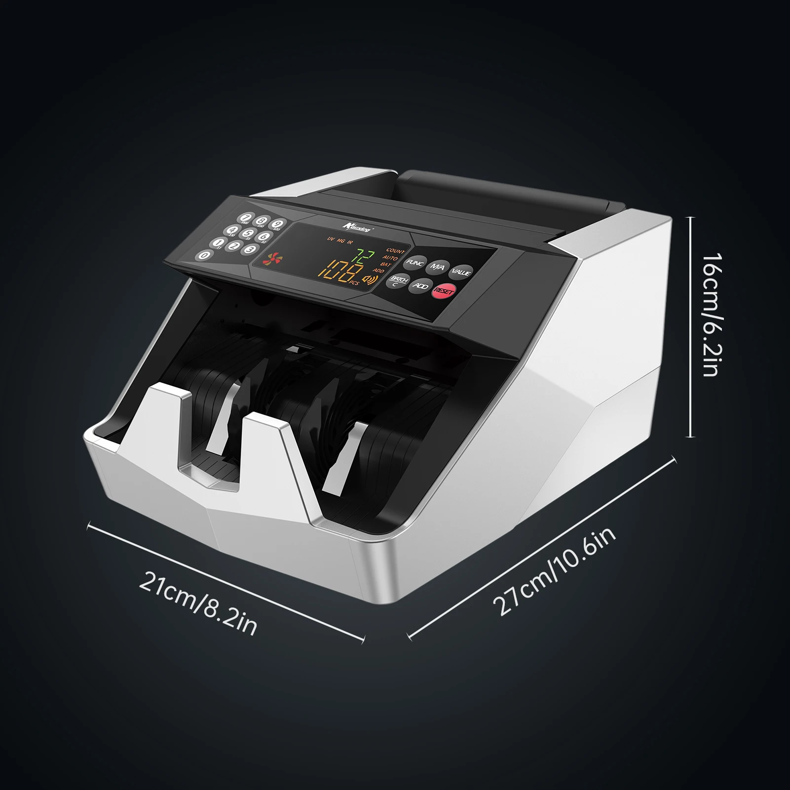 Pinigų Kovos Mašina Suklastotą Sąskaitą Detektorius Automatinis Pinigai Aptikimo Greitai Skaičiavimo Greitis Pinigų Skaičiavimo Mašina, su UV MG