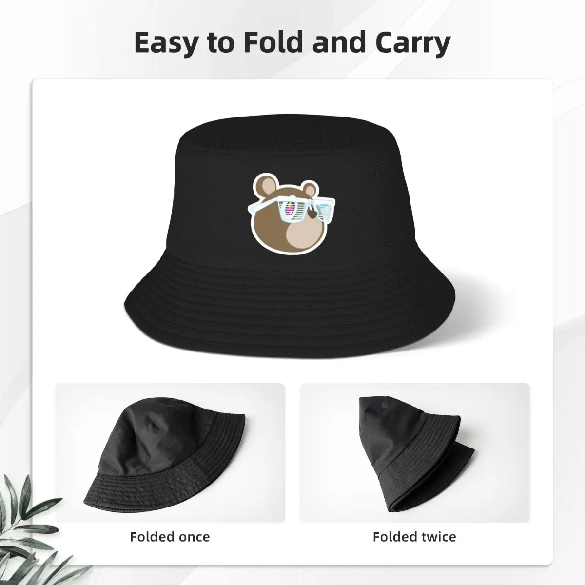 Unisex Kibiro Kepurę Kanye West Baigimo Lokys Merch Bobą Skrybėlių Vasaros Paplūdimio Hatwear Saulės Bžūp Packable