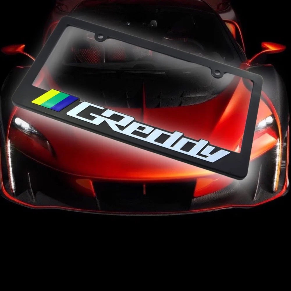 JDM Stiliaus Greddi Licenciją Plokštės Rėmas Automobilių Lenktynių Stiliaus Logotipą Už Greddi Universalus Auto Priedai