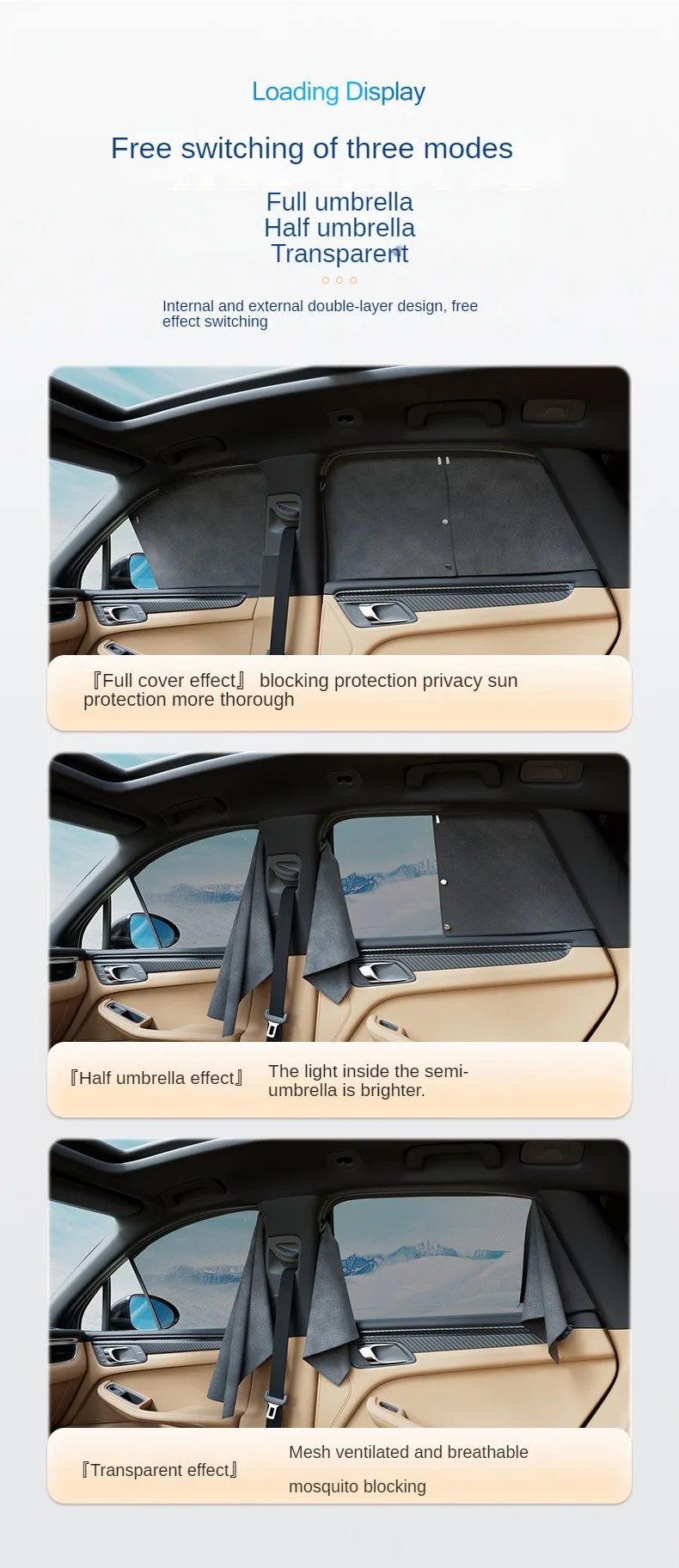 Custom Black Dvigubo Sluoksnio Magnetinio Anti-UV apsauga nuo saulės Ir Šilumos Izoliacija Automobilių skėtį nuo saulės Uždanga Mercedes Benz GLA 2019-2022