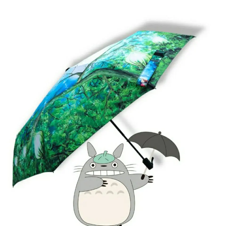 Totoro Skėtis Nuo Saulės Lietaus, Skėtis Anime Mano Kaimynas Totoro Mielas Kasdien Sulankstomas Skėtis