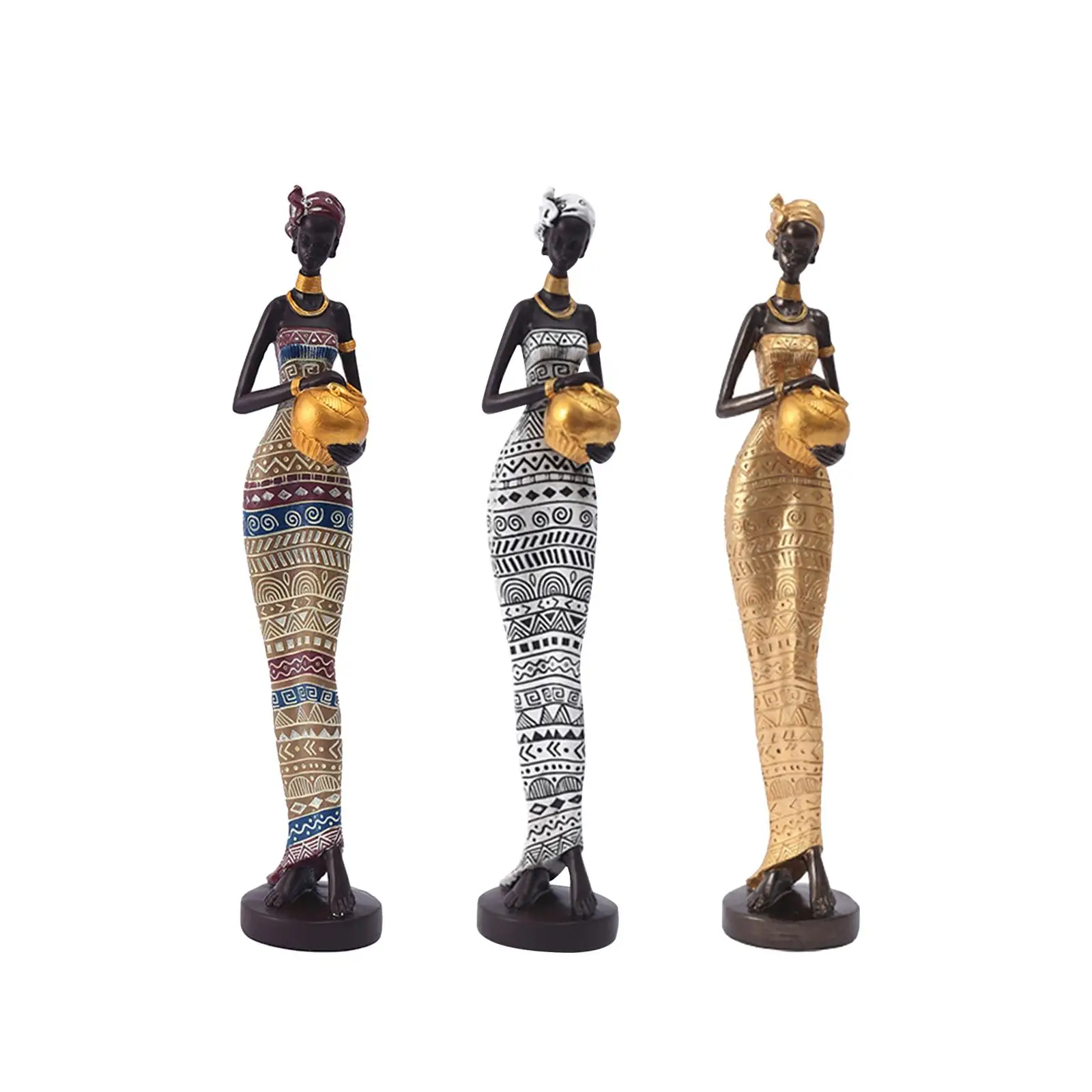 Moterų Skaičius Statula Meno Kūrinys, Kolekcines, Šiuolaikinės Afrikos Statulėlės Genčių Lady Skulptūra 