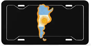 Argentinos Vėliava Žemėlapis Licencijos Plokštės Asmeninį Automobilį Žymeklį, Universalios Aliuminio Licenciją Plokštelės Viršelio Vyrams, Moterims