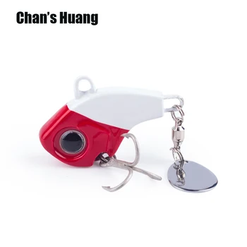 Chan Huang 5g/7g/10g/13g/20g Metalo Šaukštas Grimzlė Mini VIB Bass Dirbtinis Wobblers Nuskendo Vibracijos, Jaukų, Žvejybos Reikmenys