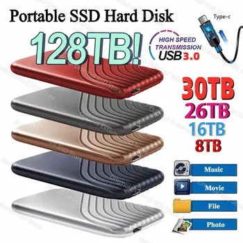 Nešiojamų Originalus 500GB 256TB SSD Didelės spartos Išorinio Kietojo Kietąjį Diską USB3.0 Sąsaja HDD Mobile Kietasis Diskas Nešiojamieji kompiuteriai