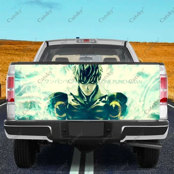 Genos Vienas Smūgis Vyras Anime Sunkvežimių Lipdukai Sunkvežimių Bagažinės dangčio Lipdukas Lipdukas Wrap , Buferio Lipdukai Grafika Automobilių, Sunkvežimių VISUREIGIS