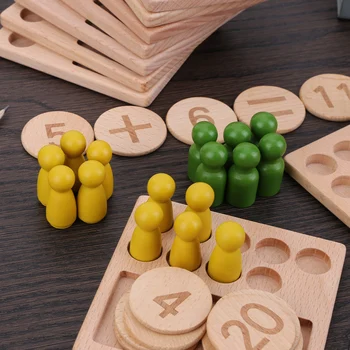 BPA Free Mediniai Matematikos Žaidimai Anksti Švietimo Žaislai Aritmetikos Mokymo priemonių Montessori Žaislai Nėra Nuodingų Geriausių Dovanų, Berniukų, Mergaičių