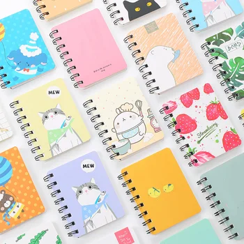 80Page A7 Korėja Animacinių filmų Anime Ritė Sąsiuvinis Mažų Notepad Gyvūnų Perkėlimo Tarnyba Mokyklą Mokytis Prekių Mini Kawaii Dienoraštis Leidinys
