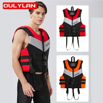 Oulylan Neopreno gelbėjimosi Liemenė Plūdrumo Saugos gelbėjimosi Liemenė Saugos Suaugusiems Sagtis Striukės Plūdriosios Plaukimo Išlikimo kostiumas