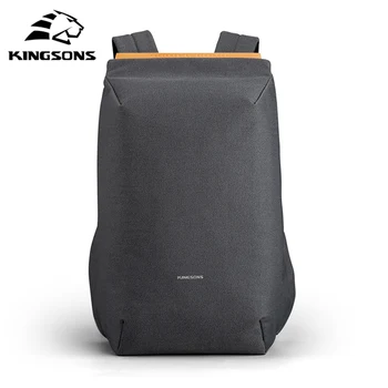 Kingsons 2023 Naujas USB Įkrovimo Notebook Backpack 15.6 colių Nešiojamojo Kompiuterio Krepšys Vyrų Anti-theft Vandeniui Mokyklos Krepšiai Berniukams