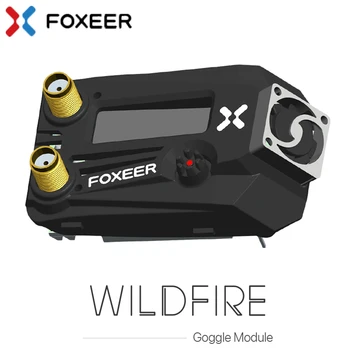 FOXEER Wildfire 5.8 GHz 72CH Dvigubas Imtuvas OLED Ekraną, Paramą OSD Programinės įrangos Atnaujinimas 5-16V dėl Fatshark RC FPV Akiniai 