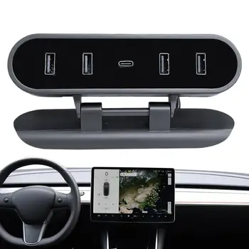 Automobilių Docking Station USB Greito Įkrovimo Vietos Taupymo Išjungti Ekrano Stabilų Automobilio Interjero Aksesuarų Tablečių